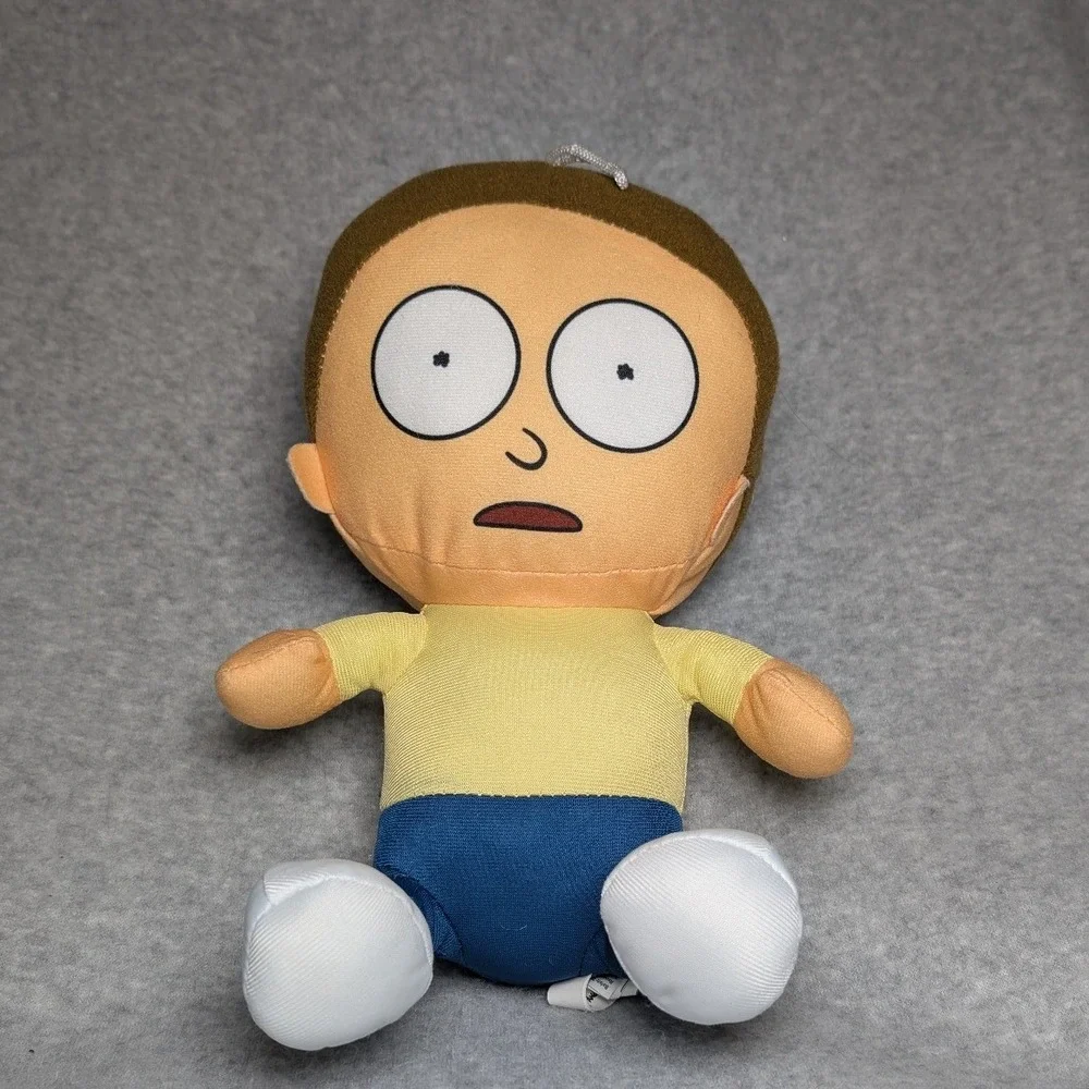 Toy Factory Rick and Morty Morty Smith Plush 10 Inch Yellow Excellent 2022 Tag